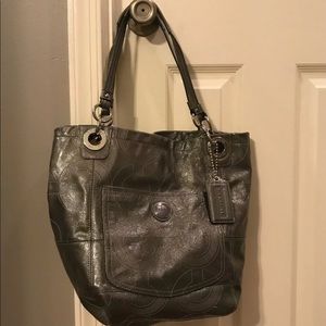 Silver Coach purse